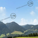 Modellbahnhintergrund Kleinwalsertal - Teil 1 des Kulissenensembles Alpenland mit 9 Meter
