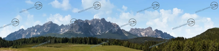 Modellbahnhintergrund Osttirol - Teil 3 des Kulissenensembles Alpenland mit 9 Meter