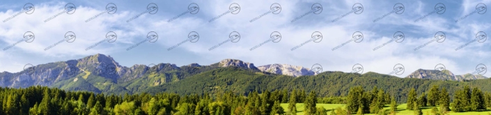Bayern mit Alpenbergen Teil 4 – Modellbahn Hintergrund 300 cm 6