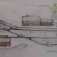 Gleisplan-Skizze Kleiner Endbahnhof mit Segmentdrehscheibe und Lokschuppen