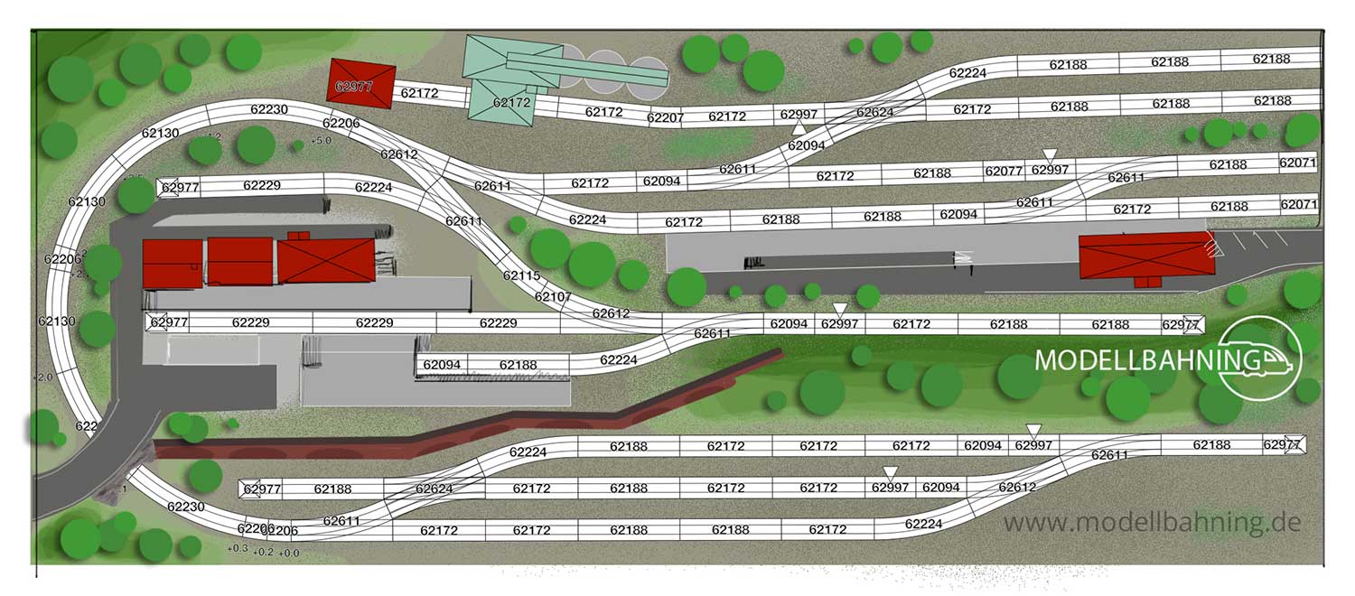 Trix Gleisplan Rangieranlage