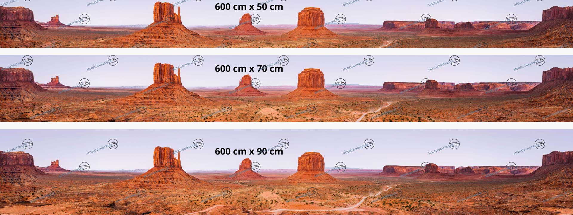USA Modellbahnhintergrund "Monument Valley" 6 Meter, endlos! 2