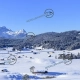 Modellbahnhintergrund: Alpenpanorama im Winter