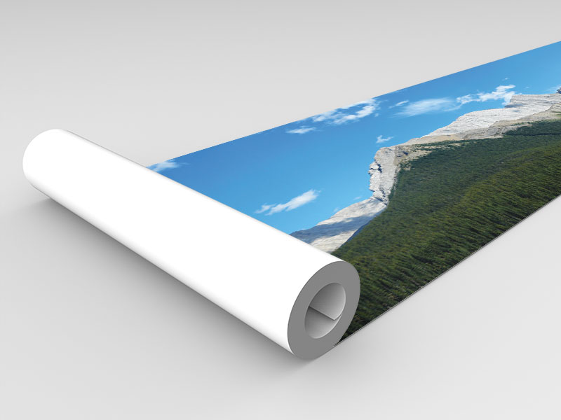 Landschaft mit Wald und Bergen – Modellbahn Hintergrund 300cm x 50 cm 5
