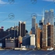 Abbildung Modellbahnhintergrund New-York Skyline