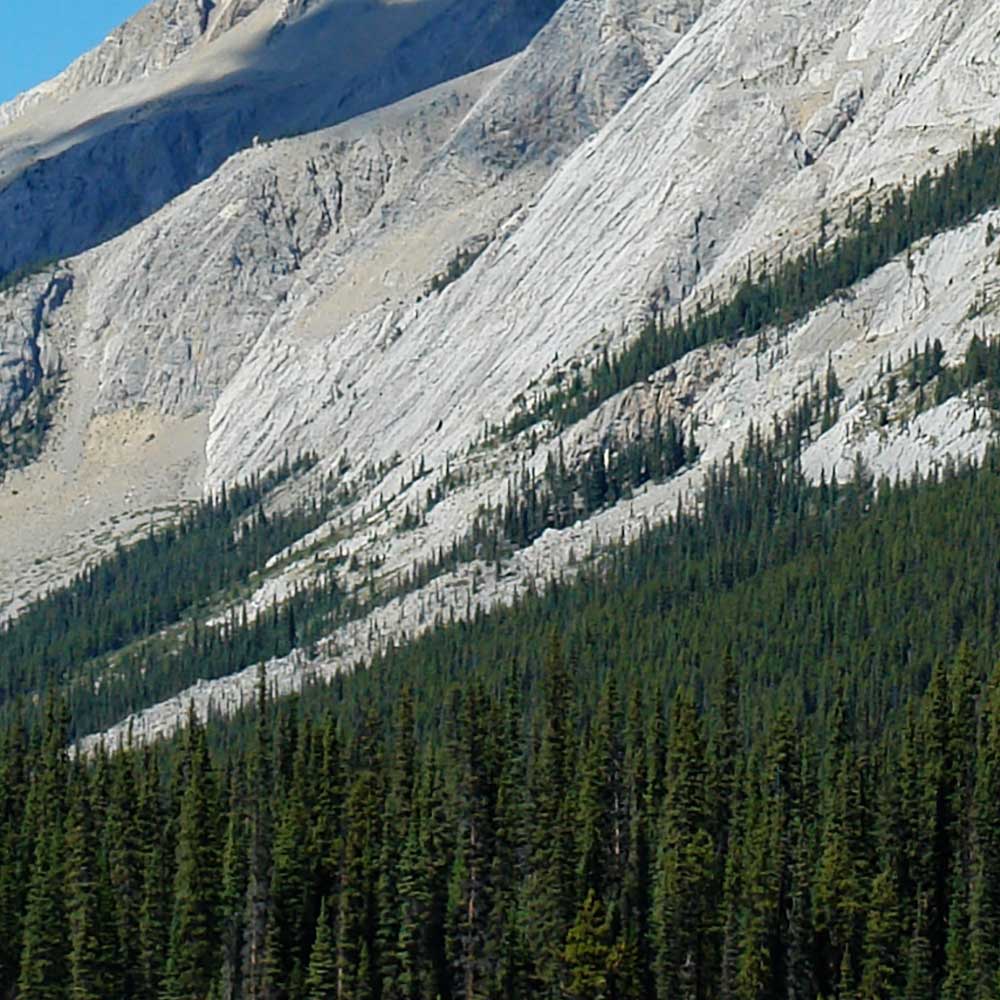 Modellbahn Hintergrund The Rocky Mountains 3 x 0,5 Meter 1